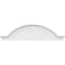 Ekena Millwork Segment Arch W/ Flankers Sunburst Architectural Grade PVC Pediment, 76"W x 20"H x 2-1/2"P PEDPS076X200SGF01 - alternate 4